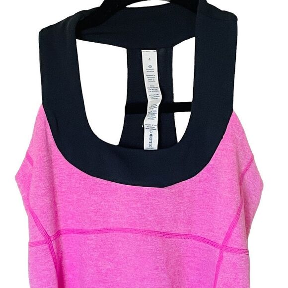 Lululemon Pink Scoop Neck Barbiecore Tank Top Cami (Size 4) (Small) - Picture 8 of 9